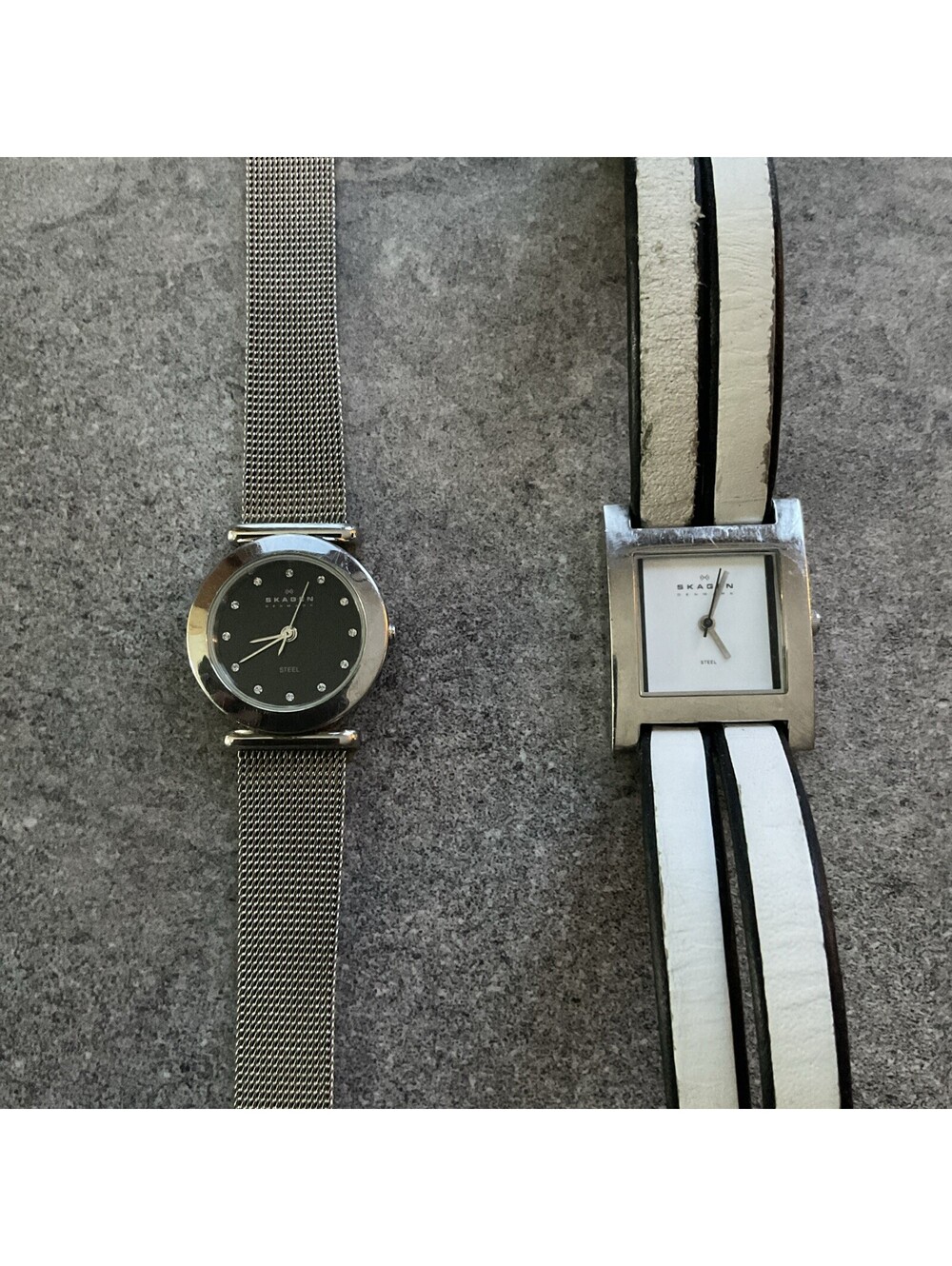 Pair Of Skagen Womens Quartz Watches Both Run Great Bin T